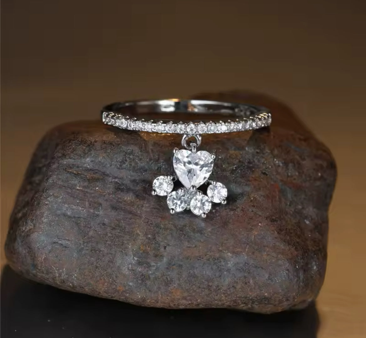 Silver paw animal silver