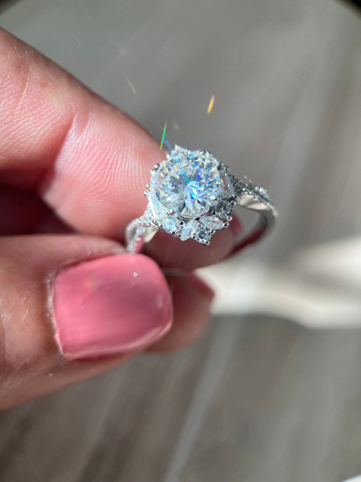 Kiss me engagement ring
