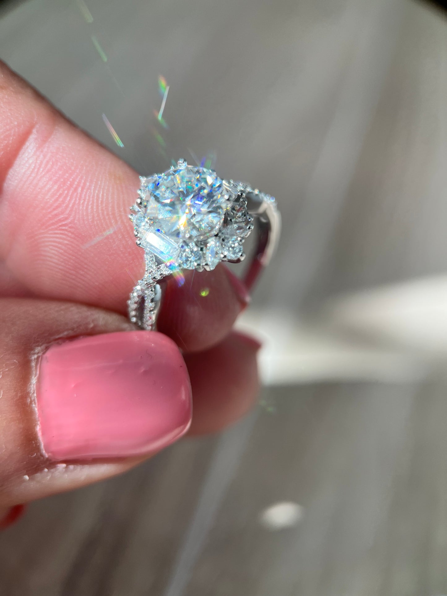 Kiss me engagement ring