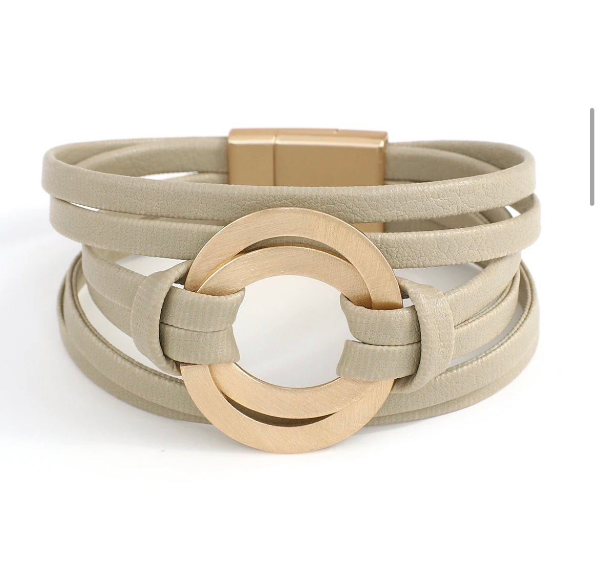 Midnight bracelet bangle with gold charm