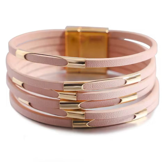 Blush and gold luxe bangle